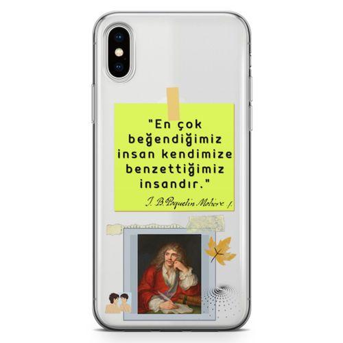 Apple iPhone X Kılıf Caps Moliere Arka Kapak Koruma Desenli Full Koruyucu