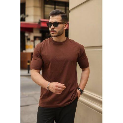 Erkek Kolları Dar Kesim Rahat Kalıp Basic Tişört