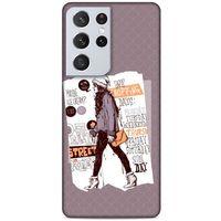 Lopard Samsung Galaxy S21 Ultra Uyumlu Kılıf Sokak Modası (31) TPU Kılıf