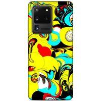 Lopard Samsung Galaxy S20 Ultra Uyumlu Kılıf Soyut Sanat (26) Desenli Tpu Silikon Kılıf