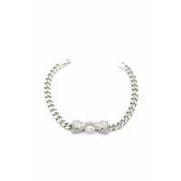 Zirkon Taşlı Leopar Bileklik - Gümüş