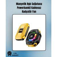 Rgb Işıklı Girdap Fanlı Mobil Soğutucu | Manyetik Montaj | Type-c Girişli