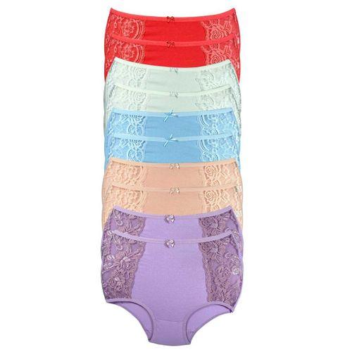 10 Adet Kenar Dantelli Toparlayıcı Yüksek Bel Bato Külot