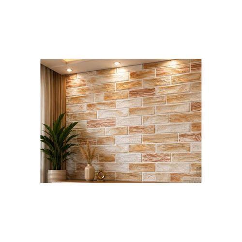 Kendinden Yapışkanlı Düz Tuğla Desenli 3D Gri 68cmx68cm Salon Ev Köpük Duvar Paneli Kağıdı NW197
