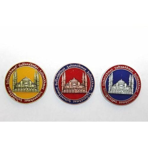 Yöresel Sultanahmet Magnet Yuvarlak Tasarım