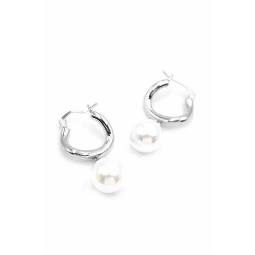 İnci Küpe - Gümüş