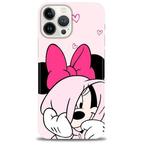 iPhone 13 Pro Max Kılıf HD Baskılı Kılıf - Pink + Tam Ekran Koruyucu