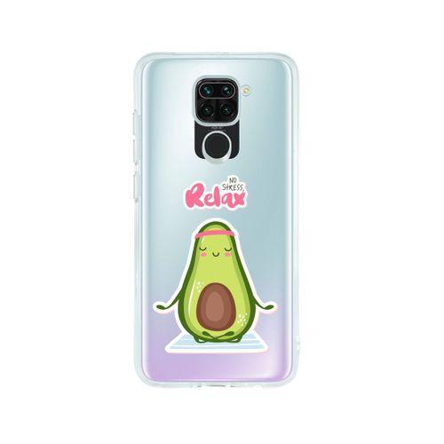 Redmi Note 9 Relax Avocado Desenli Premium Şeffaf Silikon Kılıf