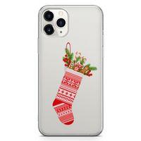 Apple iPhone 11 Pro Kılıf Noel Çorabı Arka Kapak Koruma Desenli Full Koruyucu