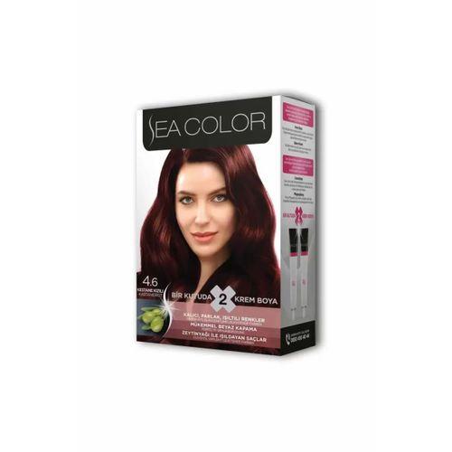 2 Tüp Krem Saç Boyası Seti Kestane Kızılı No:4.6