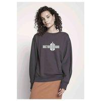 Doctor Who Logo Baskılı Füme Antrasit Kadın Sweatshirt