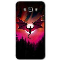Samsung Galaxy J7 2016 HD Baskılı Kılıf + 9D Tam Ekran Koruyucu - Dragon Night