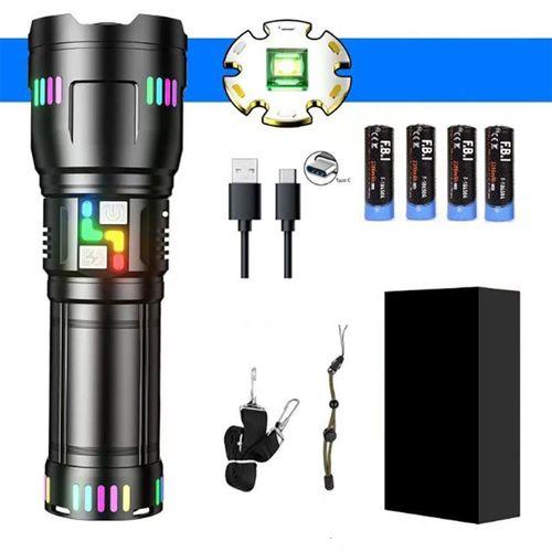 Pro F-3002 Alüminyum Tg Led Gece Şeritli Type-c Şarjlı El Feneri