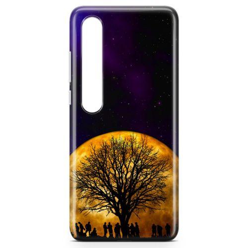 Xiaomi Mi 10 Pro Kılıf Ay Işığında Arka Kapak Koruma Desenli Full Koruyucu