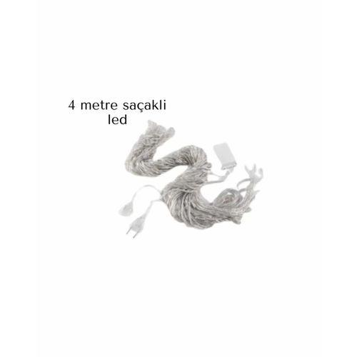 Saçaklı 4 Metre Perde Led
