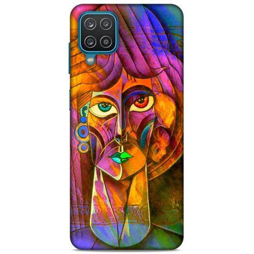 Lopard Samsung Galaxy A12 Uyumlu Kılıf Sürreal Yüzler ♀ (50) Shockproof Kılıf Desenli