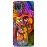 Lopard Samsung Galaxy A12 Uyumlu Kılıf Sürreal Yüzler ♀ (50) Shockproof Kılıf Desenli