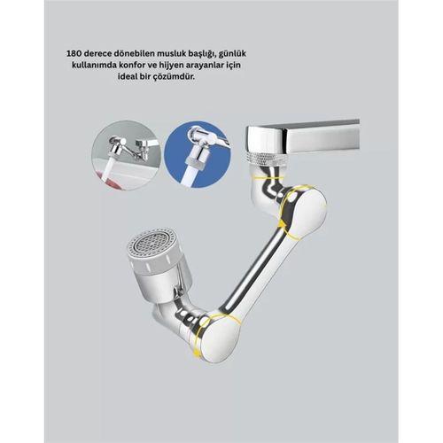 1080° Dönebilen Püskürtme Filtreli Musluk Başlığı Su Tasarruflu