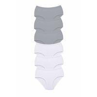 6 Adet Tutku Kadın Yüksek Bel Bato Kalın Lastik Külot S10