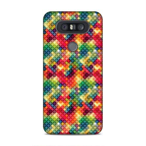LG Q60 Kılıf Futurustik Geometri Arka Kapak Silikon Koruma Full Koruyucu