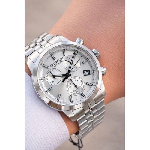 Quantum Sapphire Cam İtalyan Bileklikli 10 Atm Suya Dayanıklı 2 Yıl Garantili Erkek Kol Saati 1008B