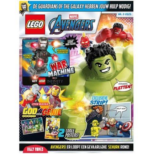Lego Marvel Avengers Aylık Dergi 02-2025 - Flemenkçe (War Machine Figür)