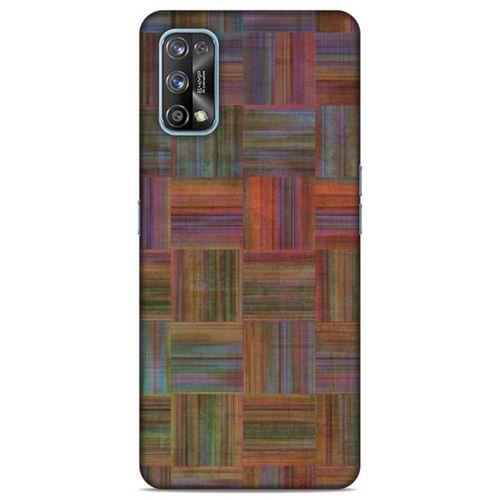 Lopard Oppo Realme 7 Pro Uyumlu Kılıf Wood'X (48) Bumper Kılıf Desenli