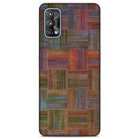 Lopard Oppo Realme 7 Pro Uyumlu Kılıf Wood'X (48) Bumper Kılıf Desenli