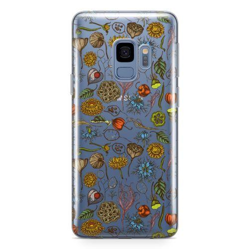 Samsung Galaxy S9 Kılıf Çörek Otu Arka Kapak Koruma Desenli Full Koruyucu