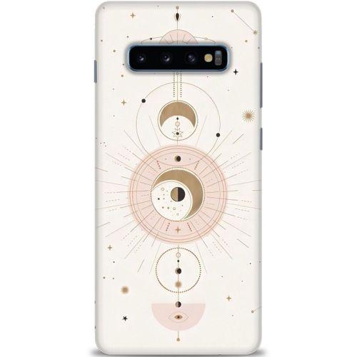 Samsung Galaxy S10 Plus Kılıf HD Baskılı Kılıf - Evren + Tam Ekran Koruyucu