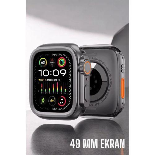 45 Mm Gri Kasa Ultra Akıllı Saat Sesli Görüşme, Sağlık Takibi, Suya Dayanıklı