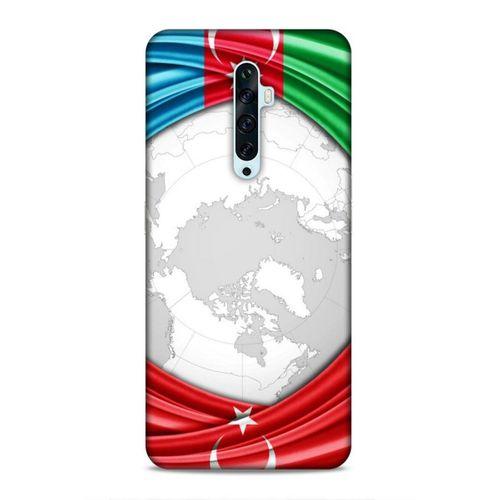 Oppo Reno 2z Uyumlu Kılıf Azarbaijan (17) Tasarım Kılıf Dünya Bayraklar