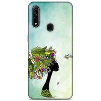 Lopard Oppo A31 Uyumlu Kılıf Sürreal Yüzler ♀ (37) Silicone Cover Baskılı