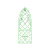 Gotik Pencere Bebek Evi için (Bu ürün Sadece Plastik parçadır - Almadan Önce Soru Sorabilirsiniz)