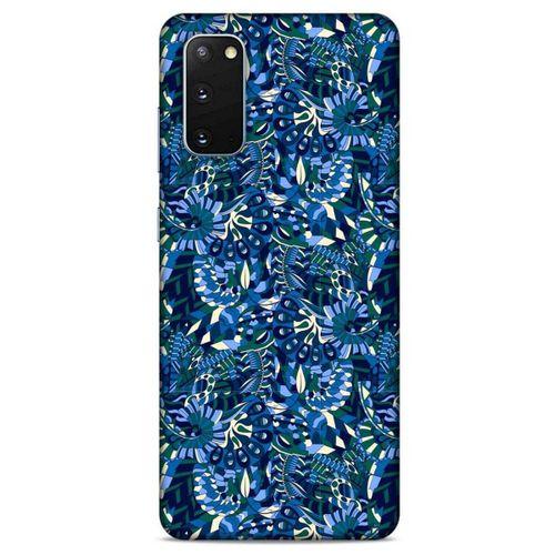 Samsung Galaxy S20 Uyumlu Kılıf Mavi Delisi (41) Tank Kılıf Çiçek