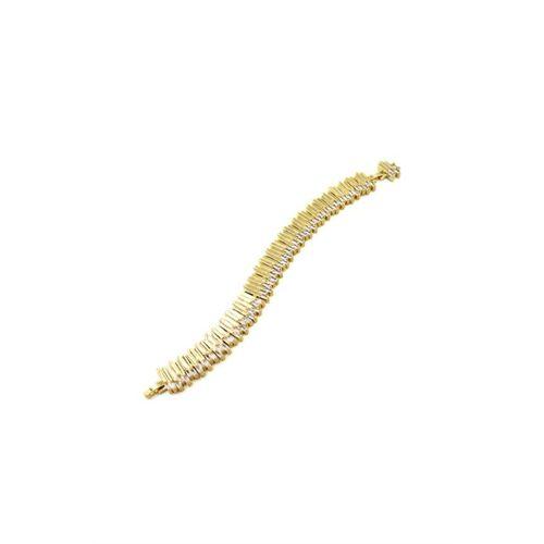 Taşlı VİP Bileklik - Altın