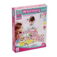 Çocuk Veteriner Maket 3 Boyutlu Puzzle