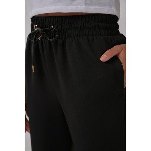 6674 Paçası Lastikli Eşofman Altı - Siyah