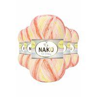 5 Adet Mini Batik Bebe El Örgü İpi Turuncu Sarı 32430