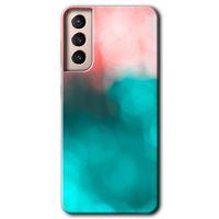 Samsung Galaxy S21 Plus Kılıf HD Desen Baskılı Arka Kapak + Temperli Cam - Flu Işık