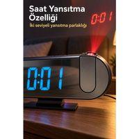 Projeksiyonlu Dijital Masa Saati Alarm Ve Sıcaklık Göstergeli