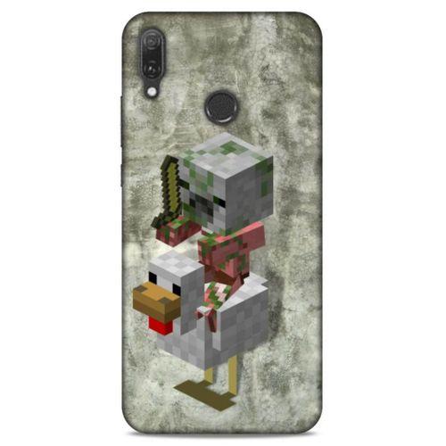 Lopard Huawei Y9 2019 Uyumlu Kılıf PiXel (43) Thin Fit Kılıf Tavuk MC