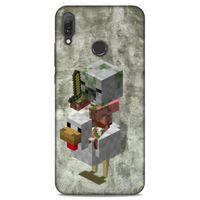 Lopard Huawei Y9 2019 Uyumlu Kılıf PiXel (43) Thin Fit Kılıf Tavuk MC