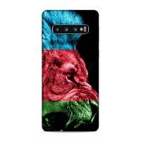 Samsung Galaxy S10 Uyumlu Kılıf Azarbaijan (24) Darbe Emici Kılıf Bayrak Aslan