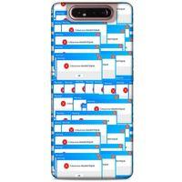 Retro (48) Desen Bumper Kılıf Renkli Samsung Galaxy A80 Kılıf