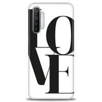 Realme XT Kılıf HD Baskılı Kılıf - Love + Tam Ekran Koruyucu