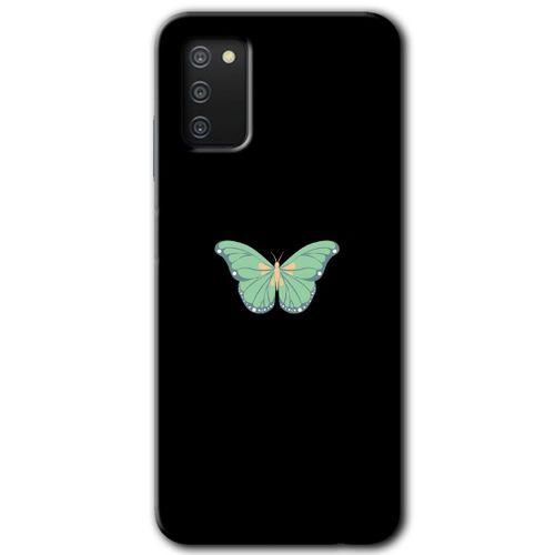Galaxy A02s Kılıf HD Desen Baskılı Arka Kapak - Butterfly Tree + Kırılmaz Cam