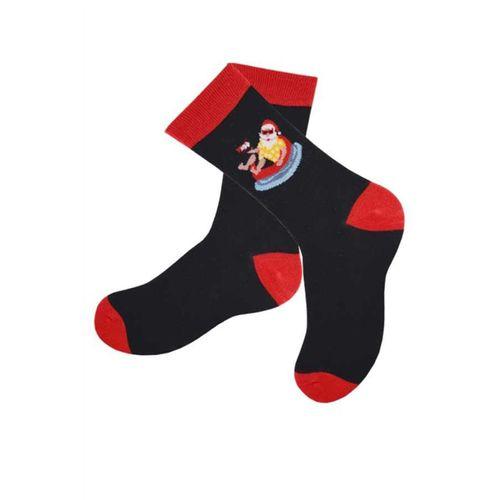 Dode Flora Club Erkek Pamuk Merry Christmas Noel Baba Desenli Yılbaşı Çorabı