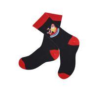 Dode Flora Club Erkek Pamuk Merry Christmas Noel Baba Desenli Yılbaşı Çorabı