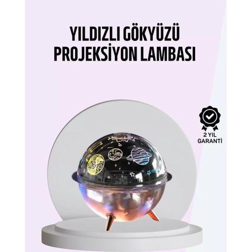 Usb Şarjlı Uzay Temalı Işık Projektörü Hava Nemlendirici
